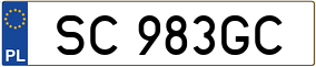 Truck License Plate